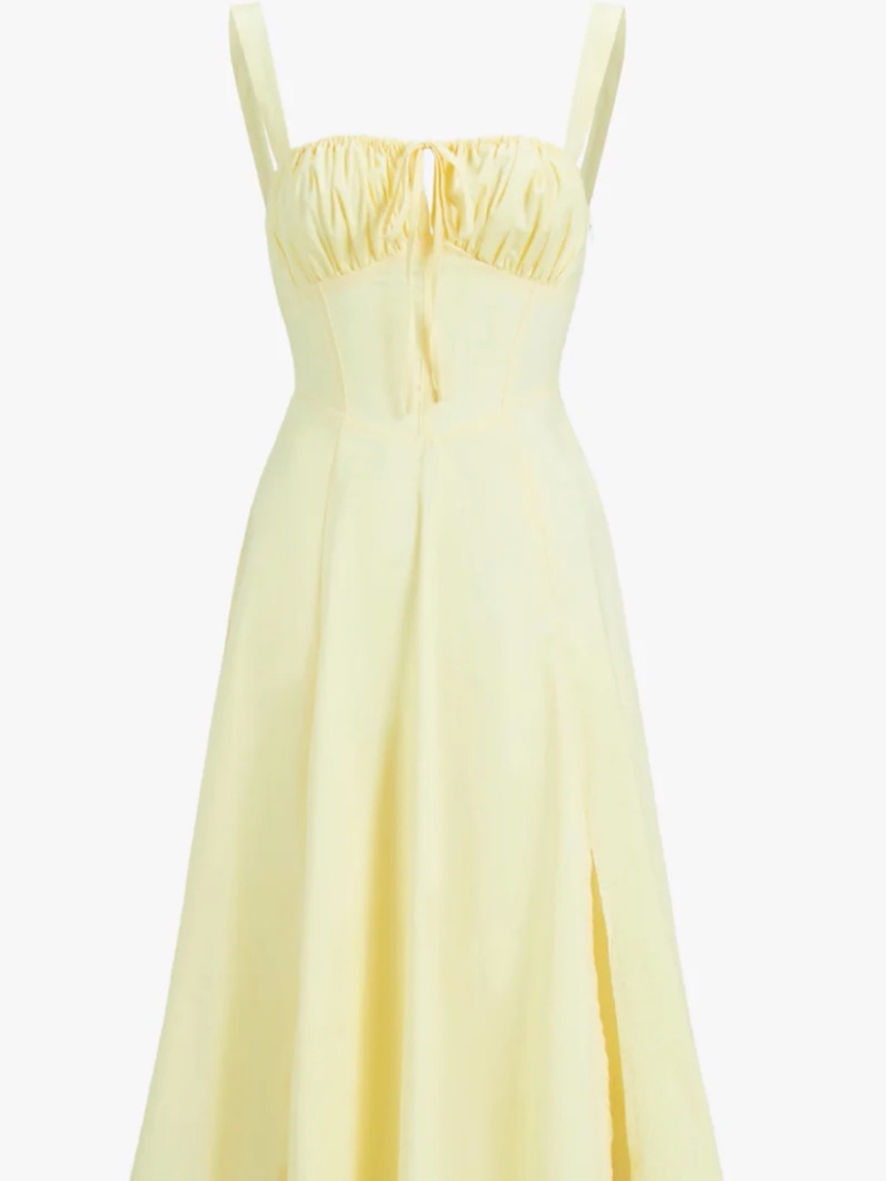 NWT - L - Commense Ruched Cup Detail Long Sundress